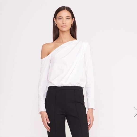 Staud ANIKA TOP WHITE size L NWT - Picture 3 of 9